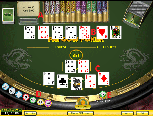 Pai Gow Poker bets